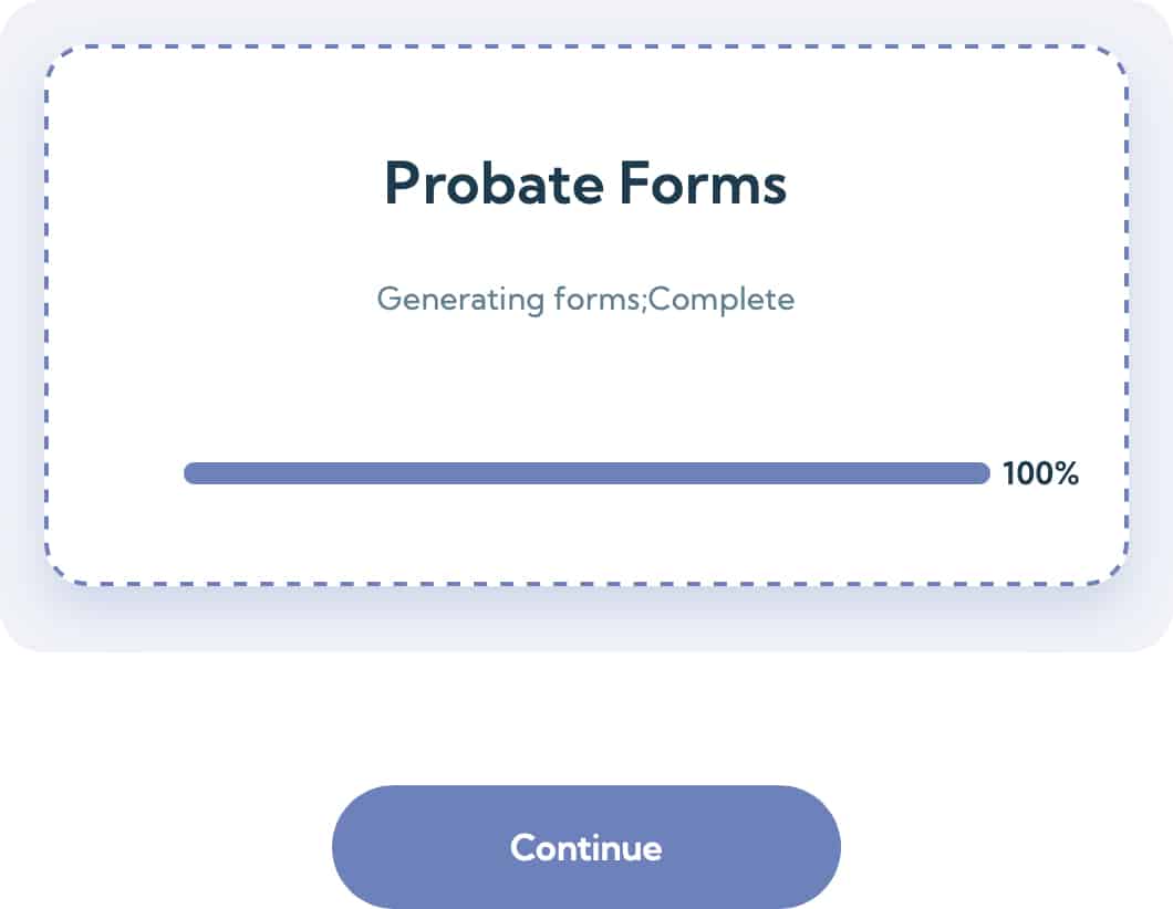 Probate forms being generated by the YouCanDoProbate platform