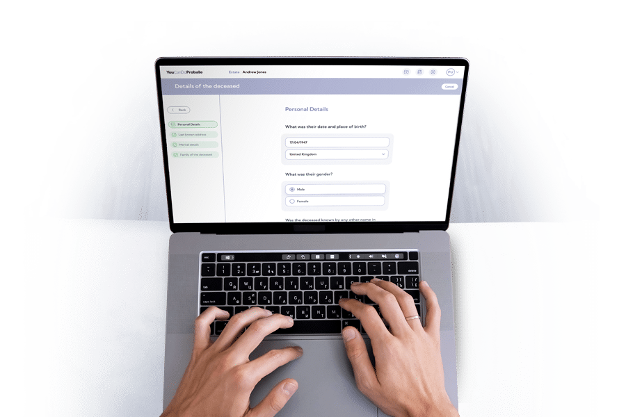 A close view of the YouCanDoProbate platform